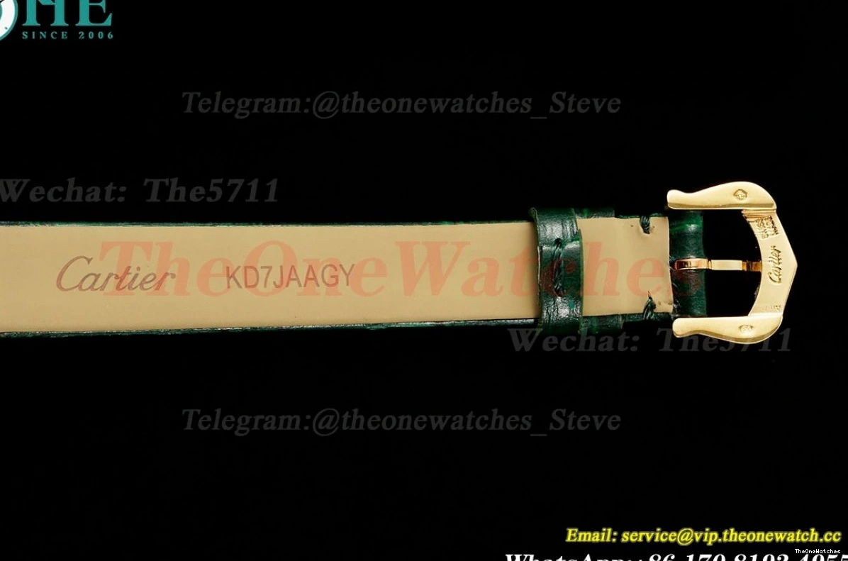 Baignoire LE Dia Ladies YG Green Dial Quartz AF 31mm White 0407